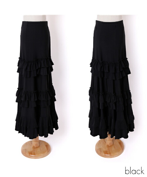 楽天市場】完売中1 フラメンコ スカート ファルダ ネイビー フリル