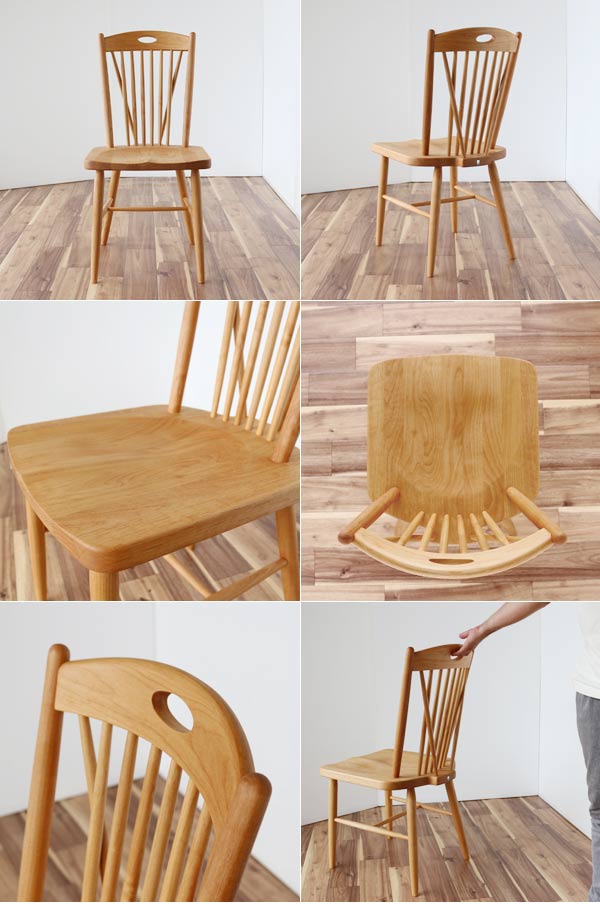 楽天市場】ダイニングチェア 単体 ジャム アルダー材 板座 オイル