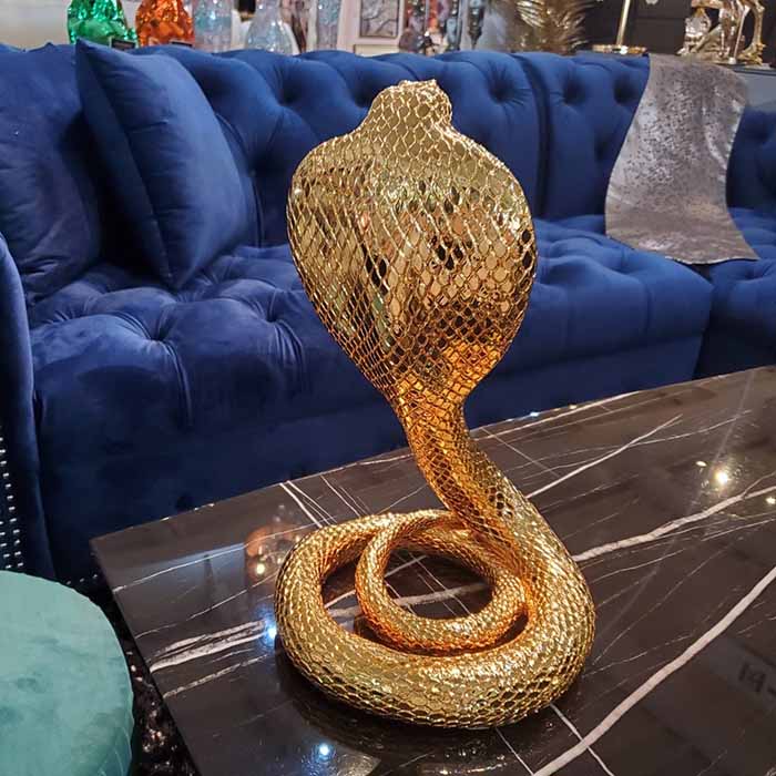 楽天市場】送料無料 ラグジュアリー コブラ ヘビ 蛇 ゴールド 金 干支