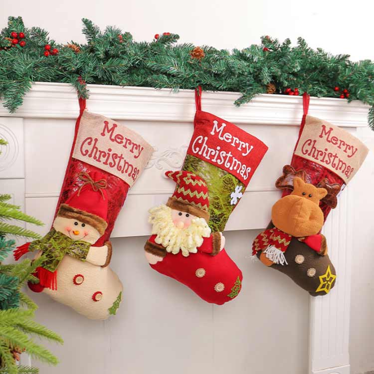 楽天市場】飾り サンタ 装飾 クリスマスストッキング 大きい