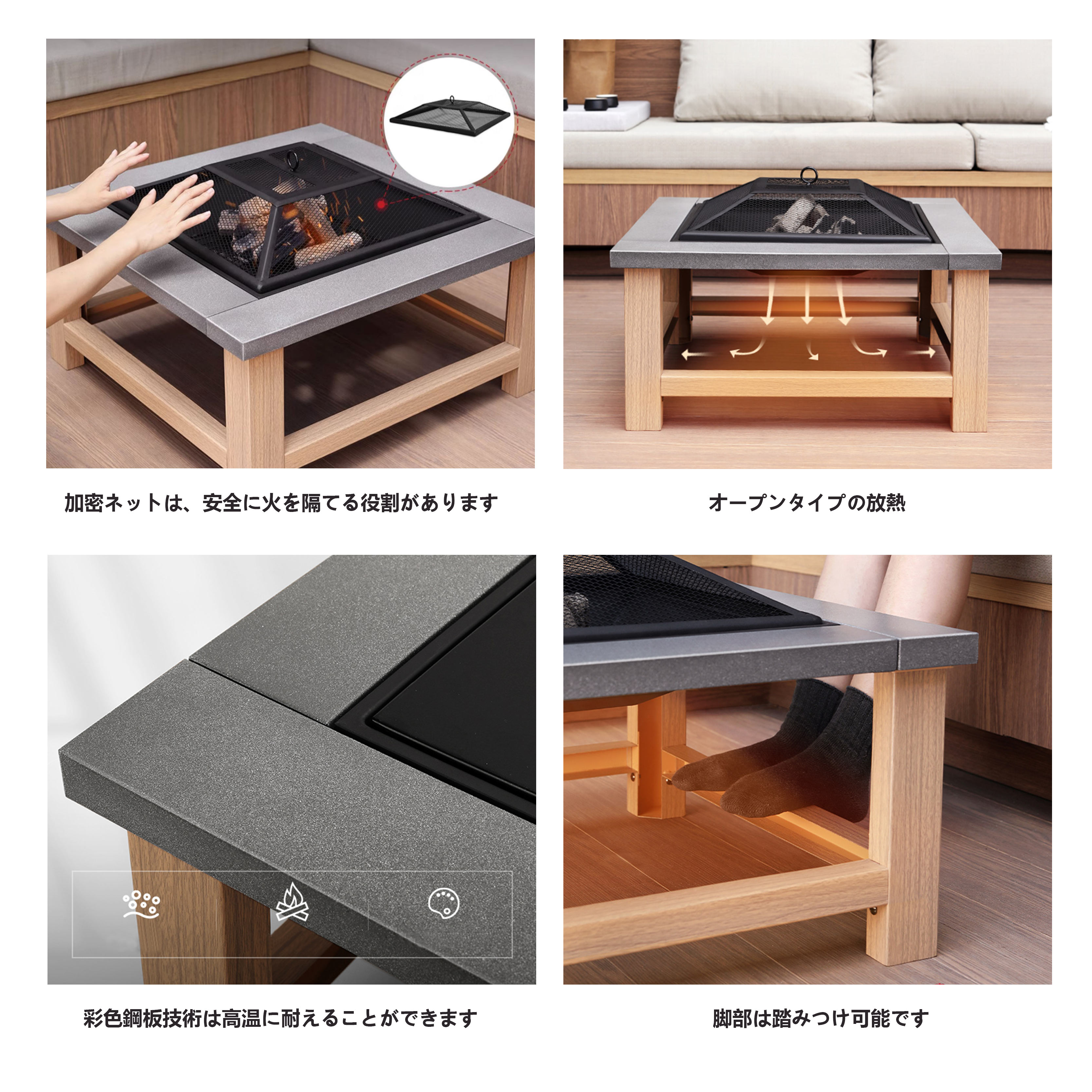 楽天市場】焚き火台 ファイヤーピット バーベキューコンロ 防雨·防塵