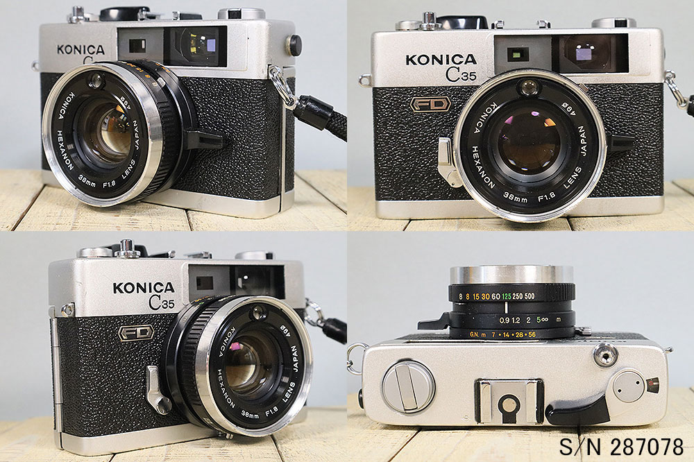 楽天市場】【整備済】【保証付 】 コニカ KONICA C35 FD S/N 287078