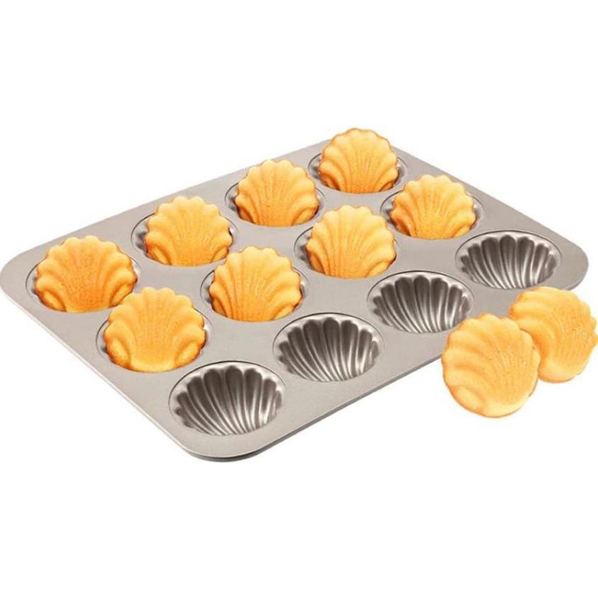 楽天市場】貝型マドレーヌ型 バレンタイン・デー カップケーキ型 12ヶ