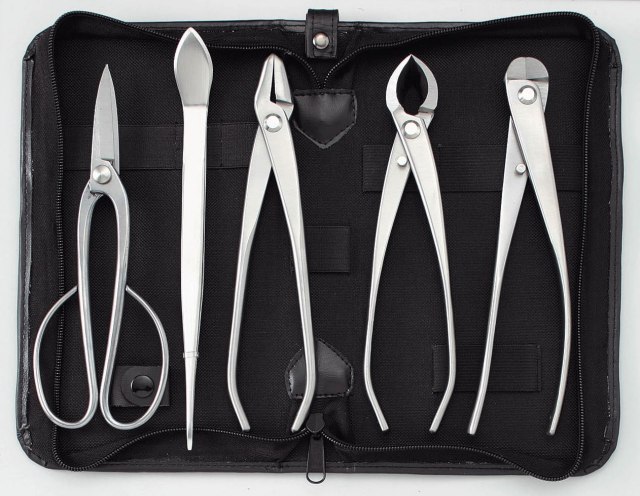 楽天市場】【盆栽道具】盆栽道具【送料無料】ステンレス盆栽5点セット