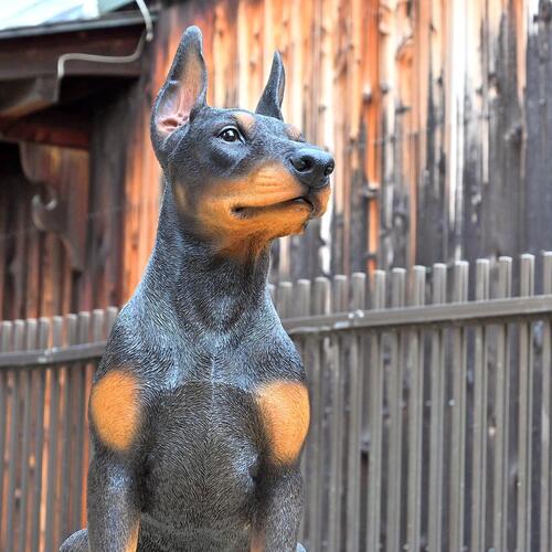 楽天市場】WOOBIA ドーベルマン いぬ 犬の置物ドーベルマンピッシャ