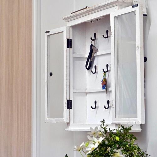 楽天市場】レトロキーボックス ホワイト 鍵レトロな置物 コレクション