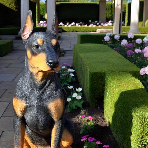 楽天市場】WOOBIA ドーベルマン いぬ 犬の置物ドーベルマンピッシャ