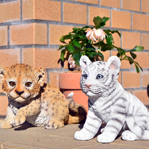 楽天市場】ネコ科 赤ちゃん 4つセット置物 かわいい置物 赤ちゃんの