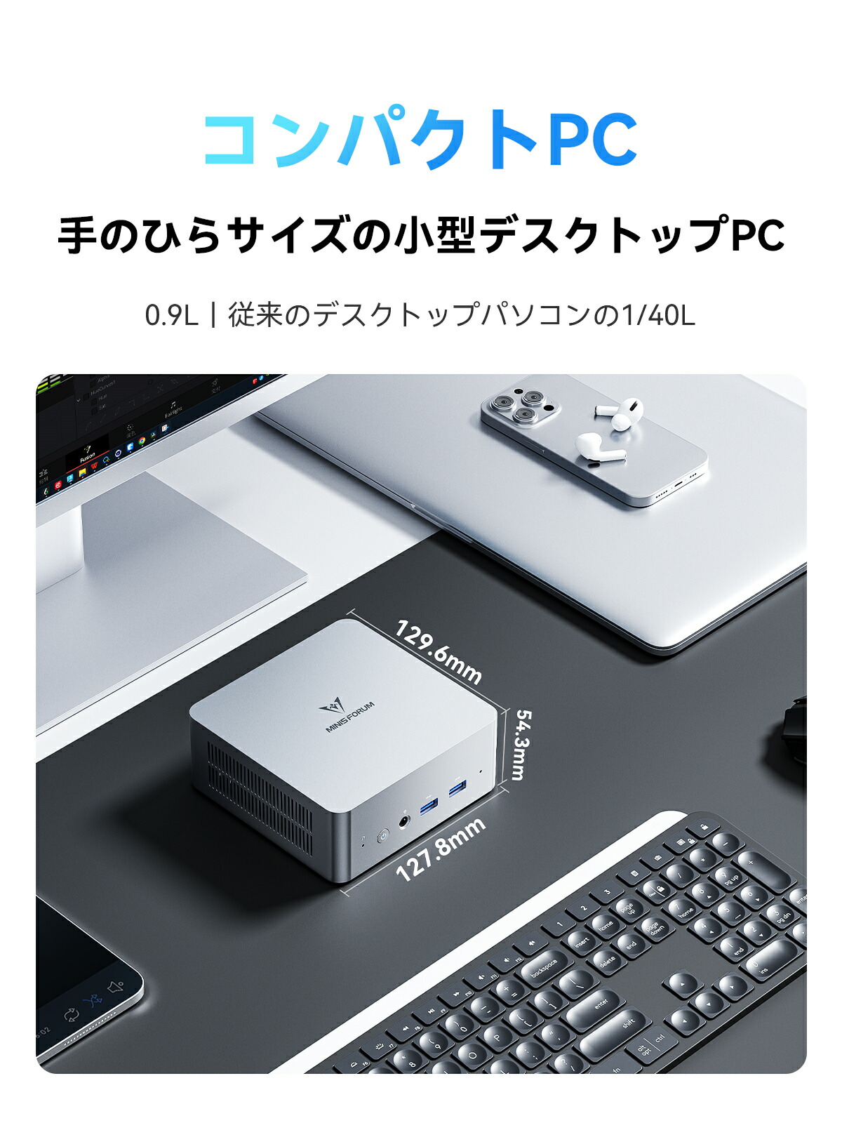 楽天市場】【☆20％クーポン】MINISFORUM UN1250/UN1290 ミニPC Core