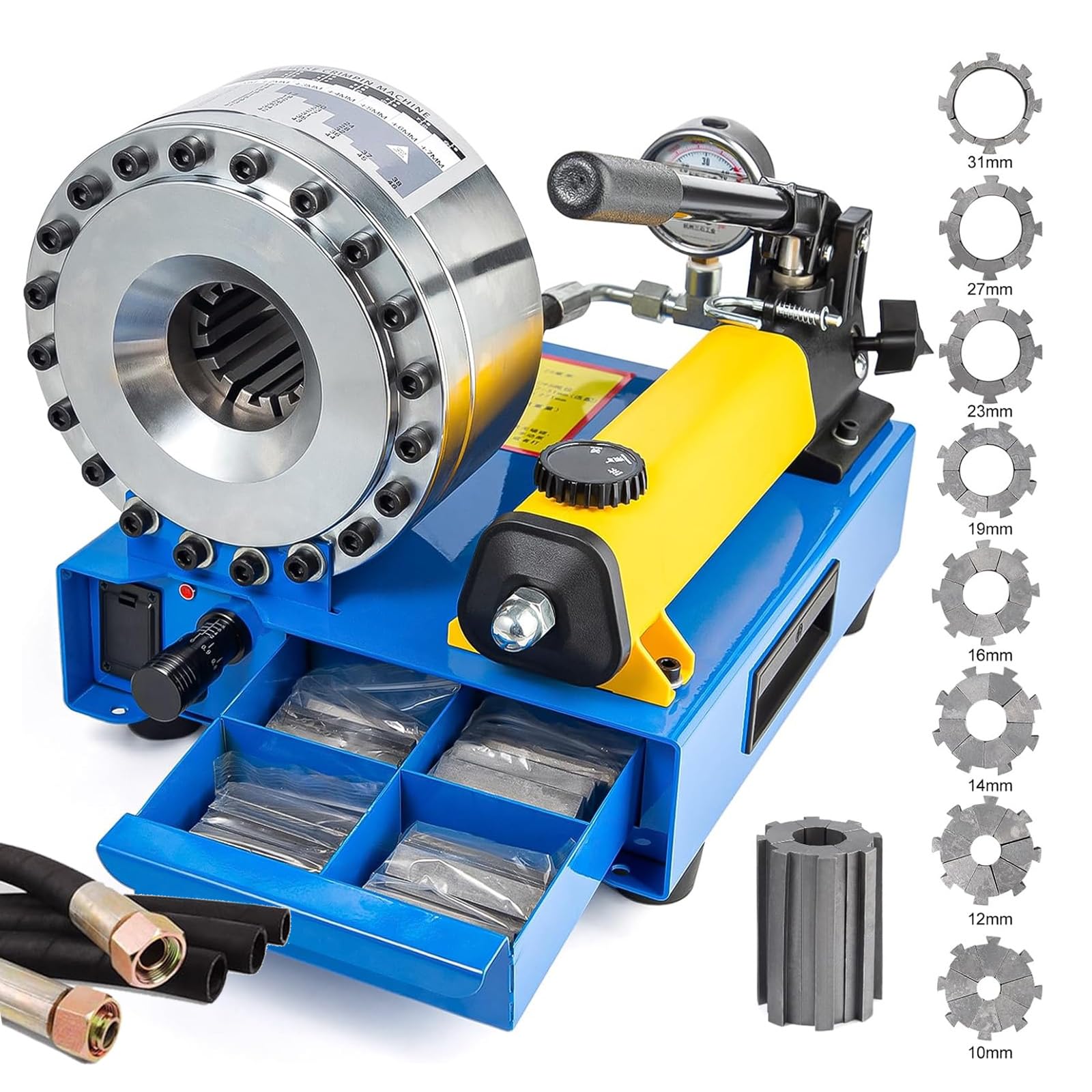 楽天市場】手動油圧圧着機 8セットの金型が付属し 手動収縮機 高圧油管