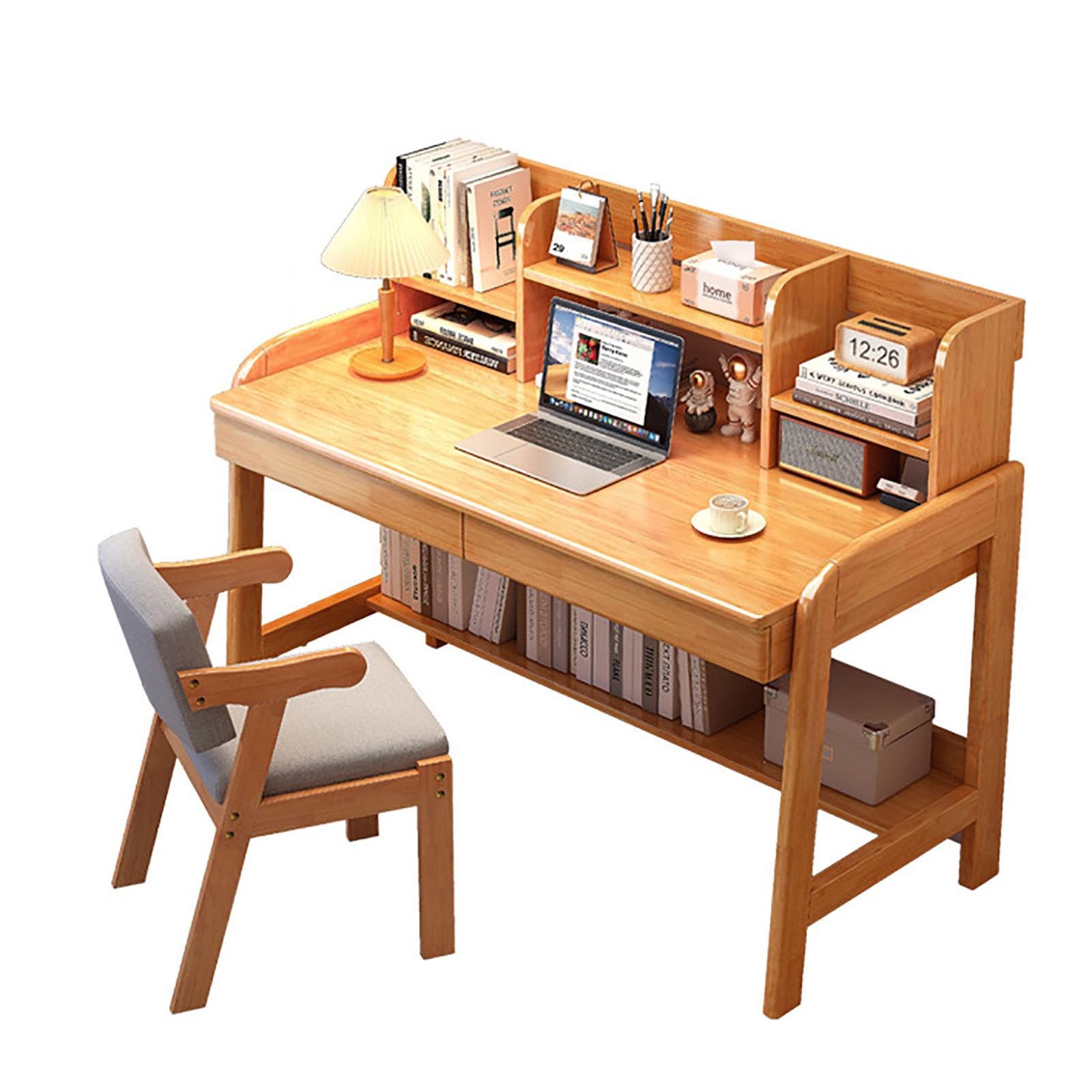 楽天市場】木製 勉強机 家庭用 学習机 スーツ 作業台 高さ調節可能