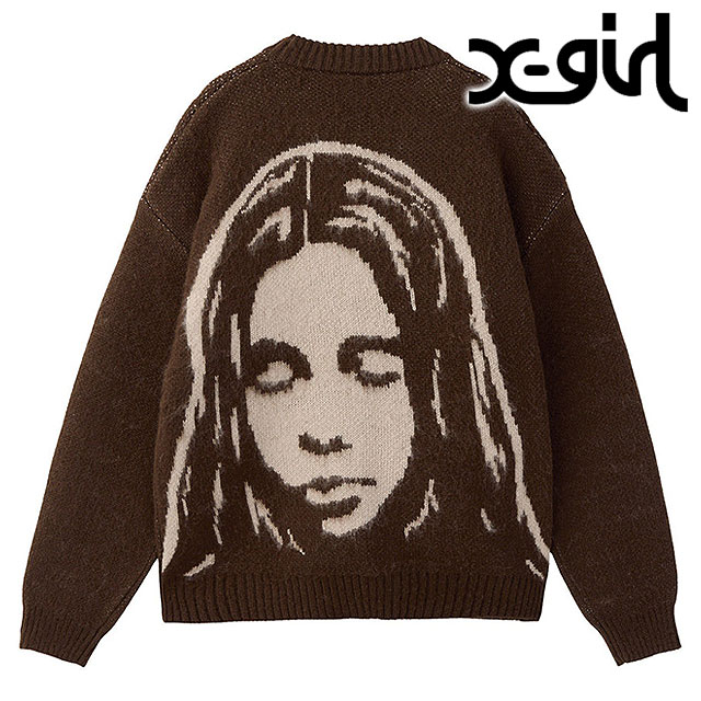 楽天市場】エックスガール X-girl フェイス ジャガードニット