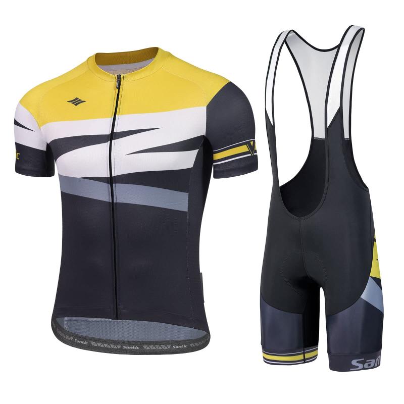 楽天市場】[サンティック] メンズ サイクルジャージ 上下セット 半袖