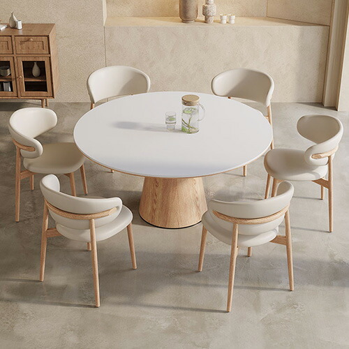 楽天市場】ダイニングテーブル 4人掛け 丸テーブル 120cm セラミック