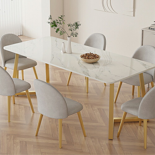 楽天市場】ダイニングテーブル セラミック天板 ホワイト 幅100~180cm