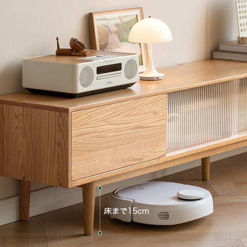 楽天市場】テレビ台 オーク材 天然木 無垢材 TVボード ローボード