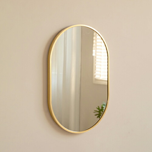 楽天市場】ウォールミラー 壁掛けミラー 幅40cm 楕円型 鏡 壁掛 洗面所