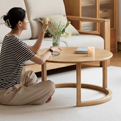 楽天市場】ネストテーブル 2点セット ローテーブル リビングテーブル