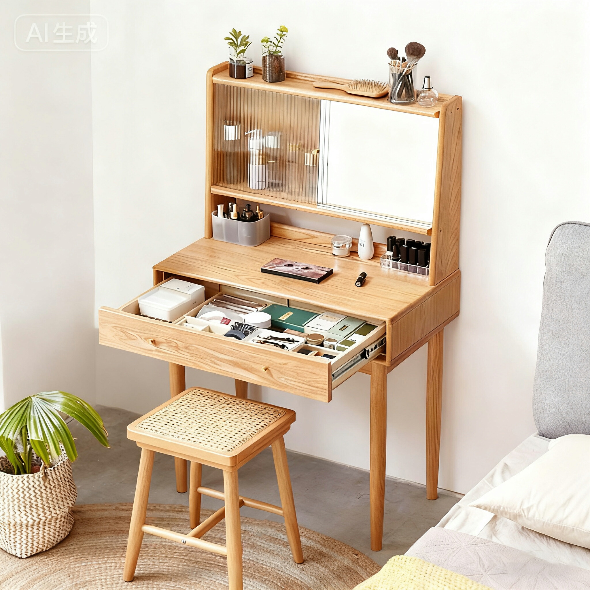 楽天市場】【楽天3位】ドレッサー コンパクト 鏡台 おしゃれ 化粧台