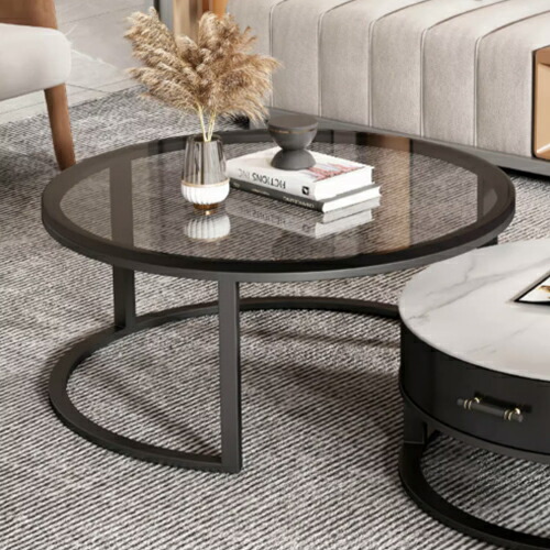 楽天市場】ネストテーブル センターテーブル テーブル ローテーブル 丸