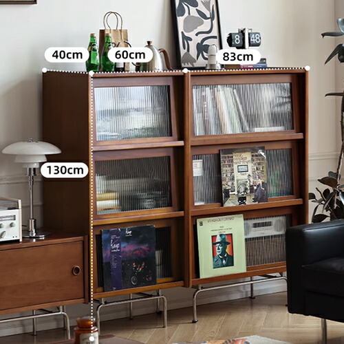 楽天市場】キャビネット 木製 幅60cm サイドキャビネット 高さ130cm