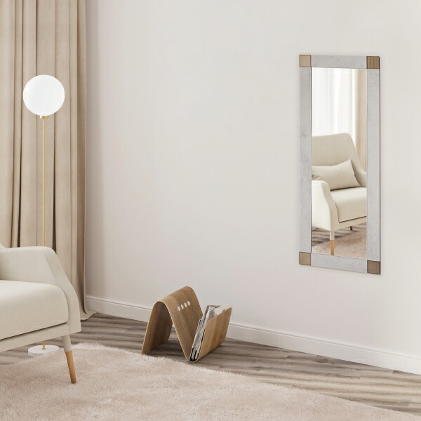 楽天市場】取付金具付き ウォールミラー 幅40cm 奥行3cm 高さ102cm