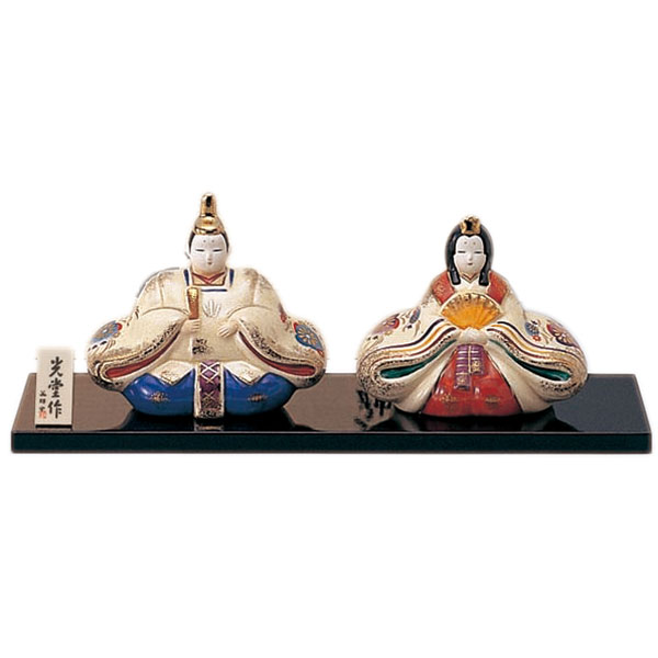 楽天市場】彩雅内裏雛 2428ひな祭り 雛人形 お雛 ひな人形 土雛 薬師窯