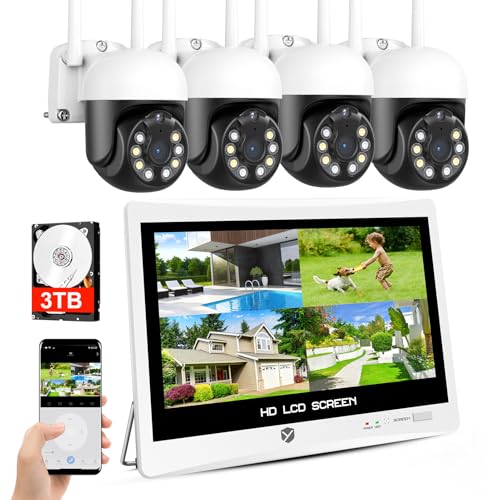 楽天市場】yeskamo 防犯カメラ 12インチ 4台の通販