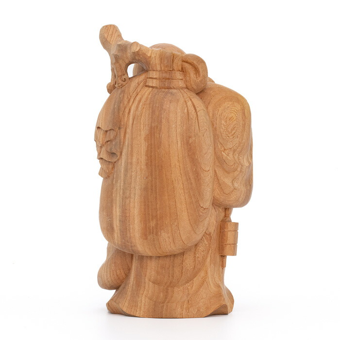 楽天市場】【 伊勢 宮忠 】【 木彫 布袋 欅 No.7 】幅18.5cm 奥行き