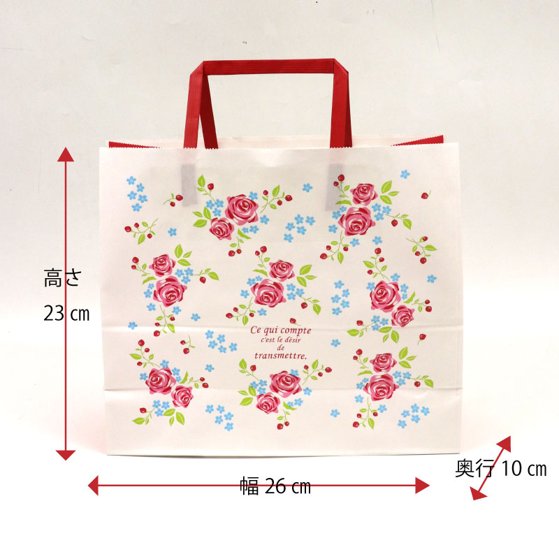 楽天市場】ローズガーデン花柄紙袋 お土産袋 手土産 : みやげ電子茶屋