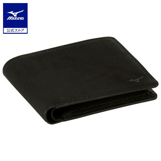 楽天市場】ミズノ公式 グラブ革二つ折り財布 ブラック : ミズノ公式