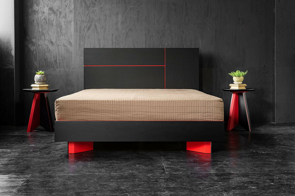 楽天市場】オスカー ダブルベッド モダン家具 ベッドフレーム 和モダン