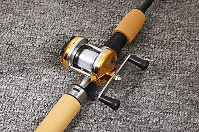 楽天市場】穴釣り用釣竿セット コンパクトロッド 両軸リール 100cm