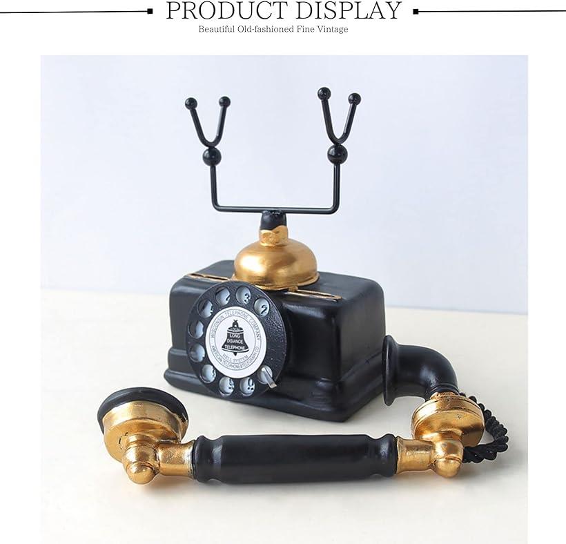 楽天市場】電話機 黒電話 インテリア 置物 装飾用 模型 おもちゃ