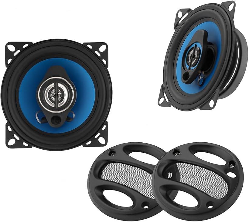 楽天市場】互換品 TP-1071 4インチ 2WAYカースピーカー 300W 車載用