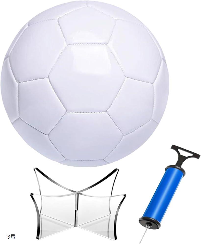 楽天市場】サッカーボール 無地 サインボール 記念球 台座 空気入れ