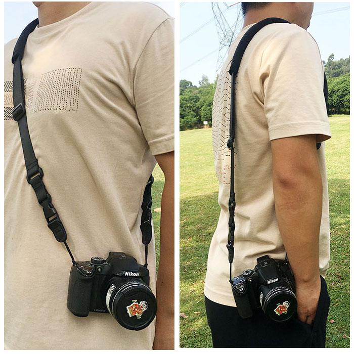 楽天市場】カメラストラップ 一眼レフ 長さ調整可能 楽天 ネック