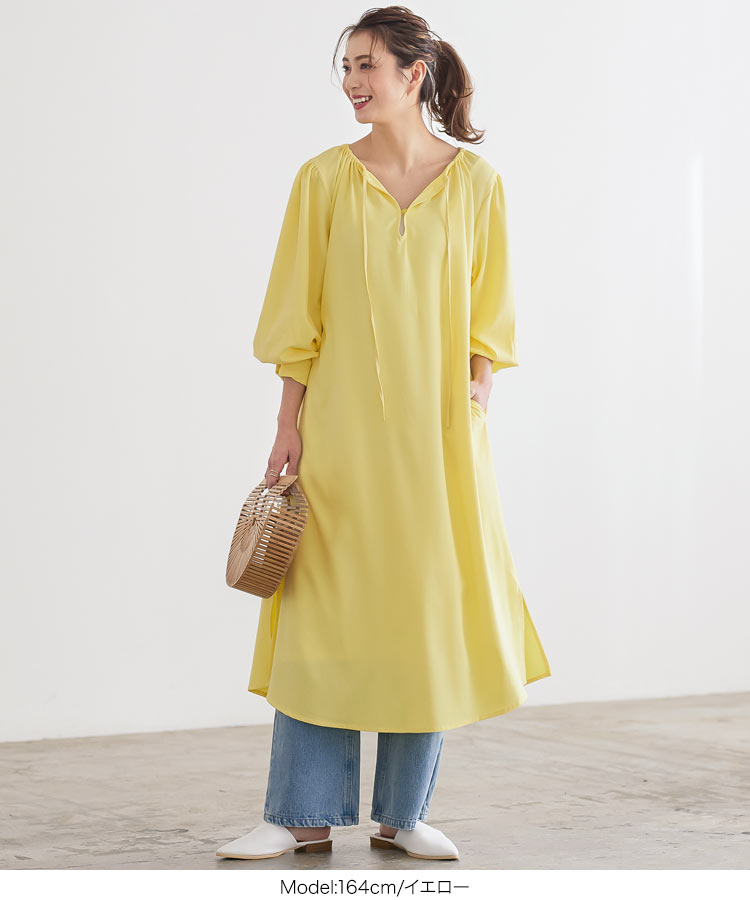 楽天市場】≪ 特別セール ≫ 深Vネックカフタンワンピース [E3018