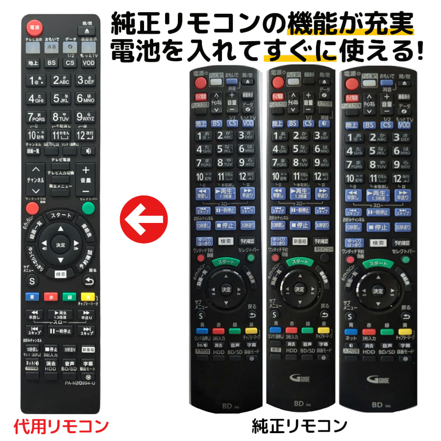 楽天市場】dmr－brw1010 リモコンの通販