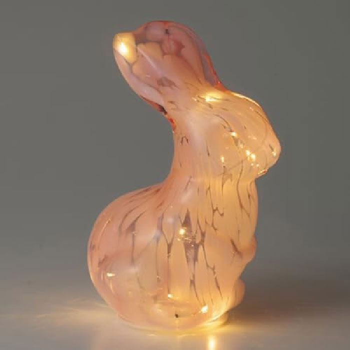 楽天市場】イシグロ LEDインテリアライト ガラス シファライト うさぎ