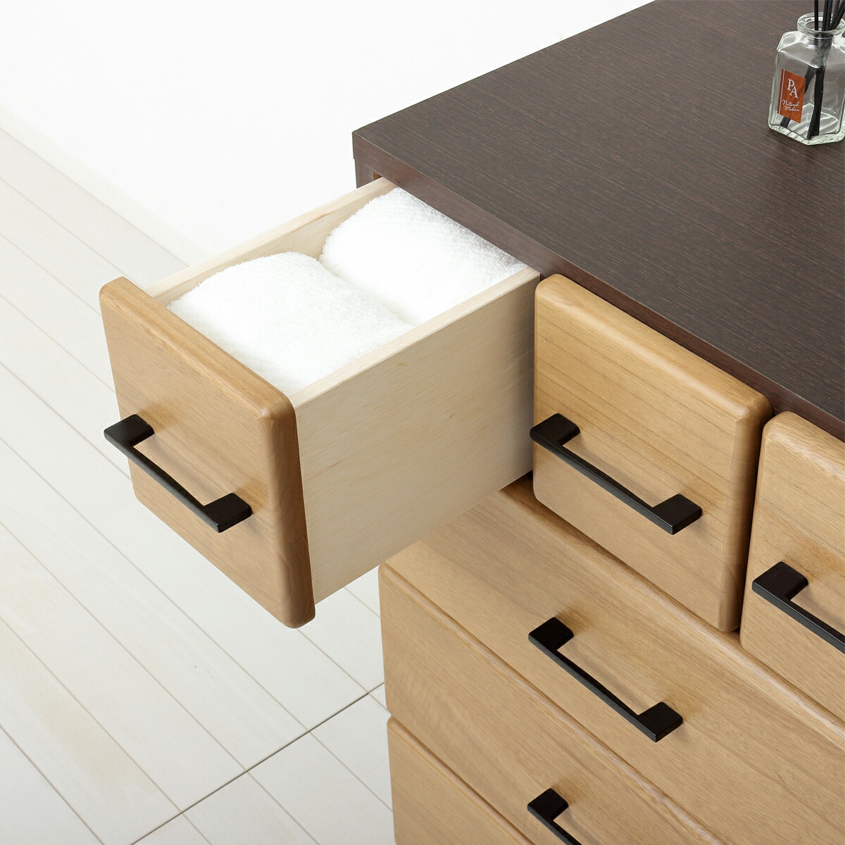 楽天市場】天然木自在チェスト6D W740 D410 H565 サイドチェスト