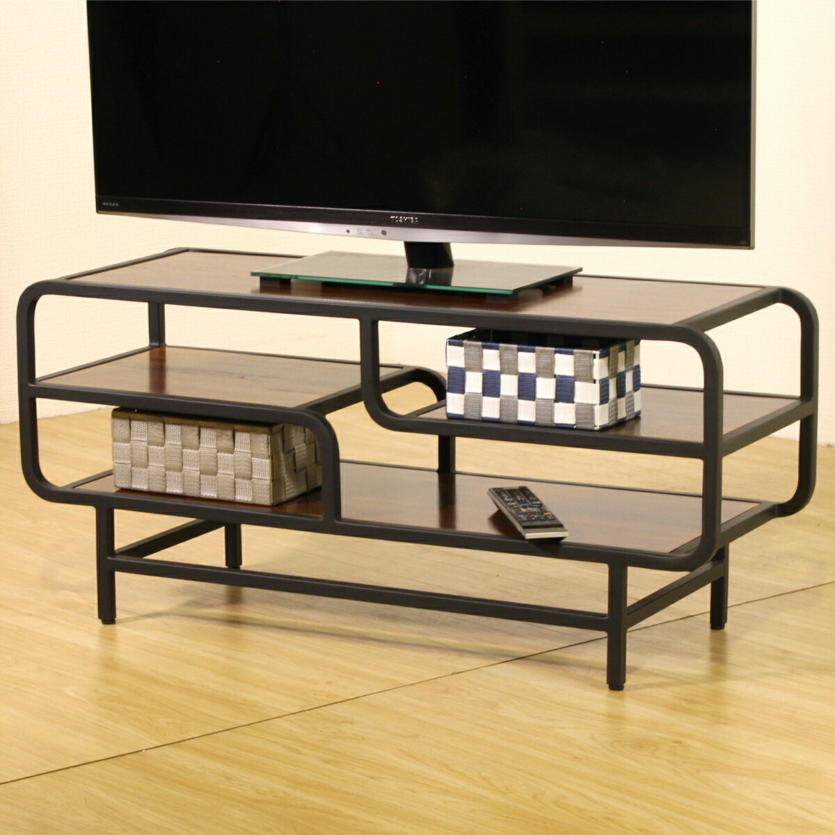 楽天市場】アイアンチーク TVボード W1000 D350 H450 アイアンチーク