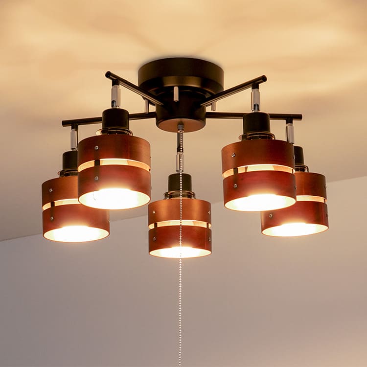 楽天市場】シーリングライト 5灯 8畳用 10畳 レダファイブ LED対応