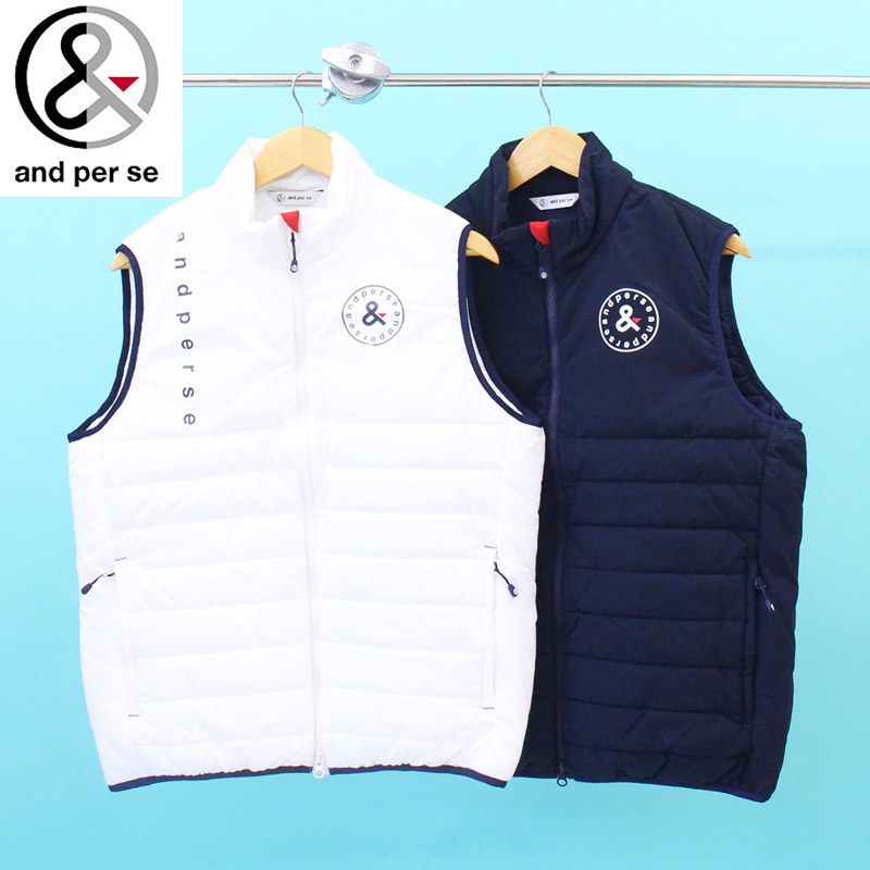 楽天市場】送料無料 and per se アンパスィ ゴルフウェア メンズ 中綿