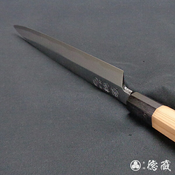 楽天市場】上白鋼 柳刃包丁 イチイ八角柄 240mm/片刃/上白鋼/イチイ