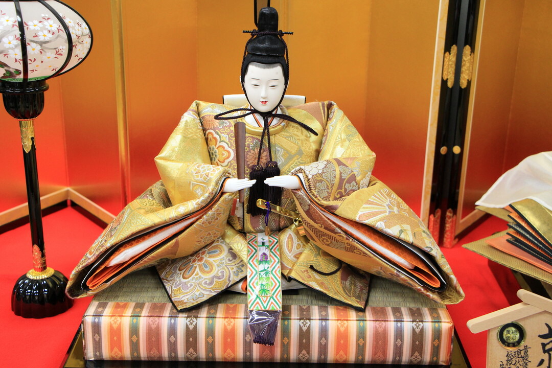 楽天市場】雛人形 親王飾り 安藤桂甫作 雪印極上五番No.1 金屏風毛氈