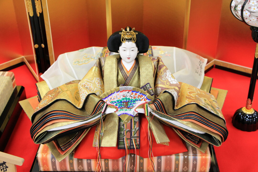 楽天市場】雛人形 親王飾り 安藤桂甫作 雪印極上五番No.1 金屏風毛氈