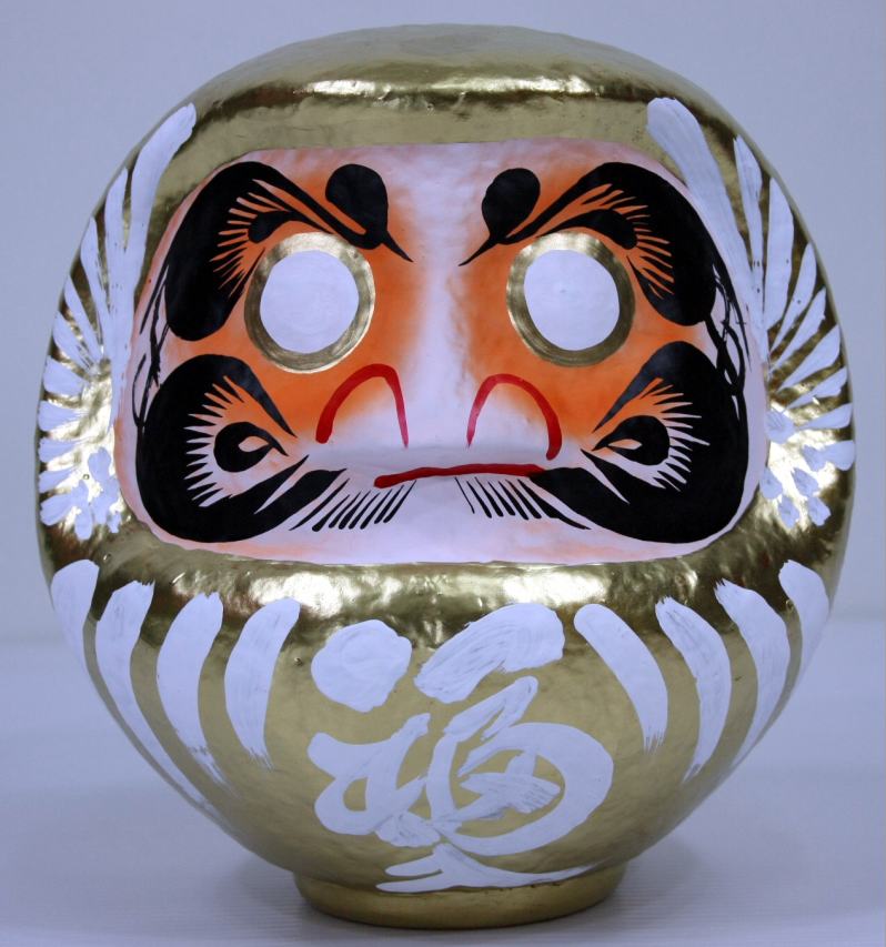 楽天市場】福入りだるま6号金 開運達磨 縁起だるま【楽ギフ_包装