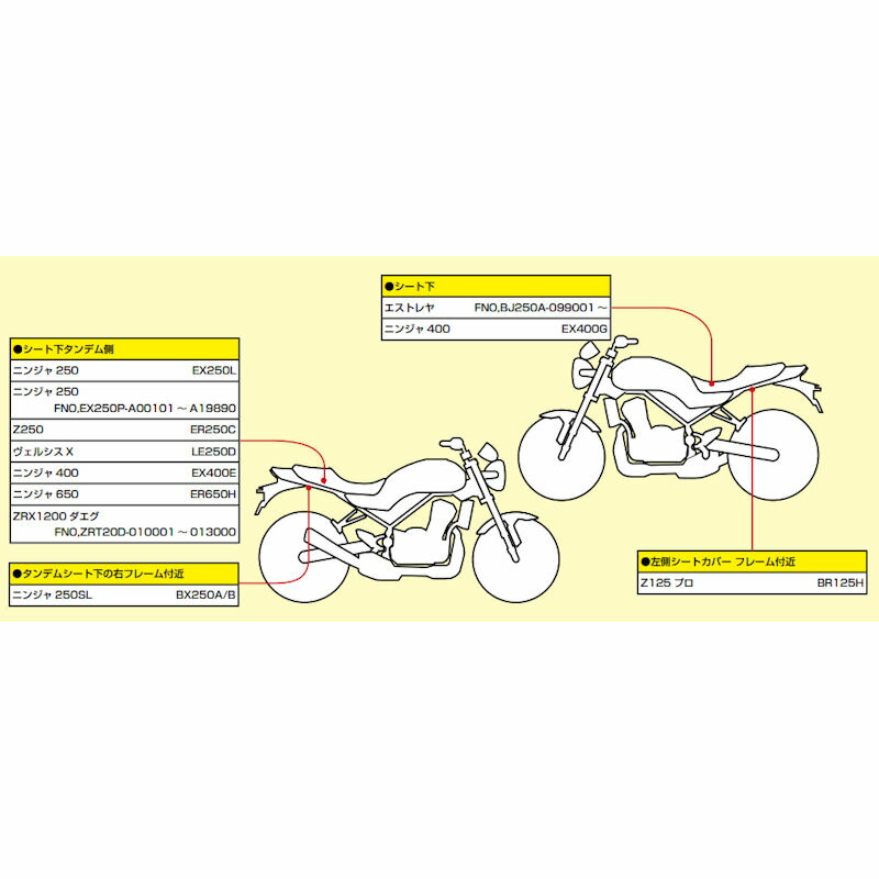 楽天市場】キタコ KITACO 756-9000400 電源取り出しハーネス カワサキ