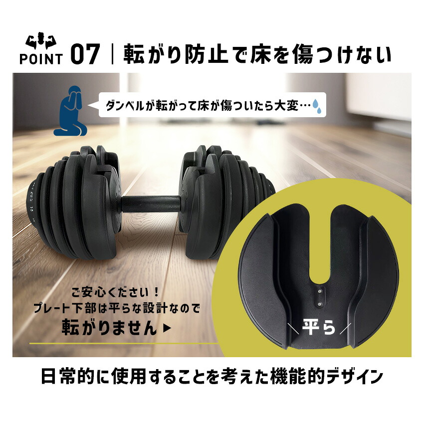 楽天市場】【10人に1人タダ！10%OFFクーポン！SS限定】可変式ダンベル